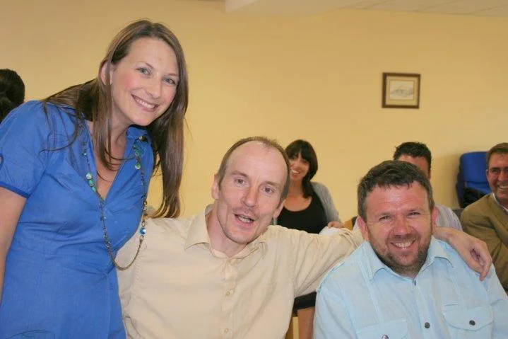 Grace Moore with Gerard O'Connor and Donal Cooper during the Limerick Advocacy Service era